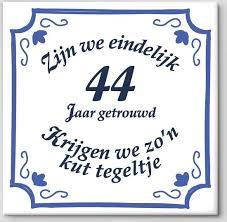 Bol Com Huwelijk Cadeau Zijn We Eindelijk 44 Jaar Getrouwd Krijgen We Zo N Kut Tegeltje