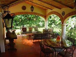 Maybe you would like to learn more about one of these? The Hacienda Style Terrace A Great Place To Enjoy The Outdoors Hacienda Style Homes Mexican Style Homes Hacienda Style