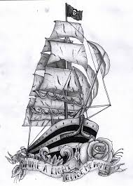 Pin By Debbie On Draw Tattoos Ship Tattoo Pirate Ship Tattoo Pirate Ship Tattoos