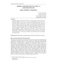 Storyline :meirose berusaha keras untuk menciptakan surga di keluarganya, bersama suami dan kedua anaknya. Pdf Bodies And Politics In Luke 1 2 And Sirach 44 50 Men Women And Boys