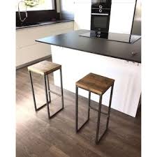 Bar Sandalyesi Bar Taburesi Metal Ayakli Masif Ahsap Sandalye Bar Taburesi Sandalye Ev Icin
