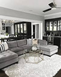 Living Room Hexagon Clear Glass Coffee Table With Gold Leg Hanging Light With Bla Interior Design Color Schemes Grey Interior Design Living Room Color Schemes