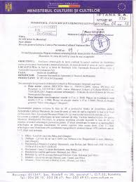 Ministerul culturii şi cultelor din românia, institutul cultural român. Aviz Ministerul Culturii Si Cultelor