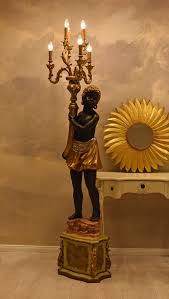 Mohr Lampe Barock Stehlampe Skulptur 190cm Stehleuchte Leuchte