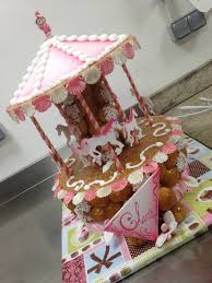 Piece Montee Choux Carroussel Avec Chevaux Piece Montee Bapteme Piece Montee Choux Piece Montee