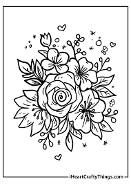 The marigold flowers have double flower heads and are produced singly or in clusters. New Beautiful Flower Coloring Pages 100 Unique 2021
