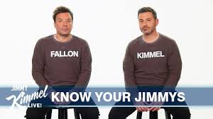 The comedian, along with actor. Jimmy Kimmel Jimmy Fallon Finally Clear Up Who Is Who Youtube