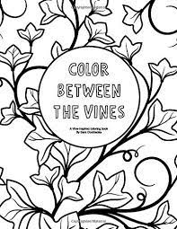 736x588 vine paper doll coloring pages coloring page paper doll colouring. Amazon Com Color Between The Vines A Vine Inspired Coloring Book 9781980264347 Doubleday Sara Books