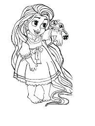 This baby rapunzel coloring pages for individual and noncommercial use only, the copyright belongs to their respective creatures or owners. Coloring Pages Baby Rapunzel Coloring Pages