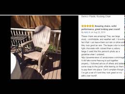 Semco rocking chair available colors: Semco Plastic Rocking Chair Review Youtube