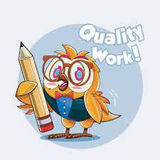 Owl Teacher. Cute owl with pencil vector illustration free download  16210988 Vector Art at Vecteezy