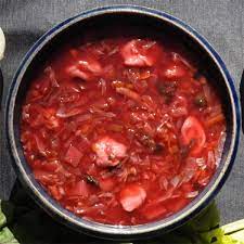 Red borscht with uszka a mushroom filled kind of dumplings red borscht with dumplings. Ukrainian Christmas Eve Borscht Part 2