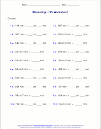 Metric Measuring Units Worksheets