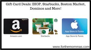 Check spelling or type a new query. Gift Card Deals Ihop Starbucks Boston Market Dominos And More