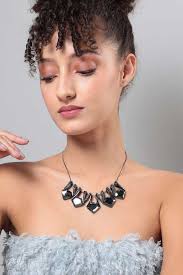 Buy Sohi NoColour Women's Crystal Strand Collar Necklace