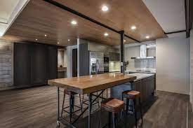 A Palette Of Wood Metal And Concrete For This Apartment Interior In Taiwan Modern Kitchen Design Apartment Interior Interior Design Kitchen