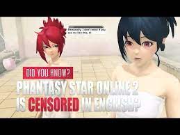 Did You Know Phantasy Star Online 2 Is Censored In English Youtube Phantasy Star Online Phantasy Star Online 2 Censored