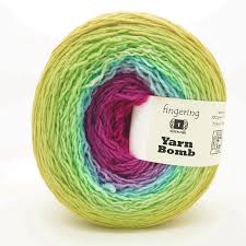 Hard Candy Merino Fingering Yarn Bomb