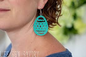 Download Leather Earring Svg For Easter Life Sew Savory