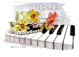 In this case the photo is of my wife's favorite tree in our garden. How To Draw Flowers On Piano In Pen And Ink