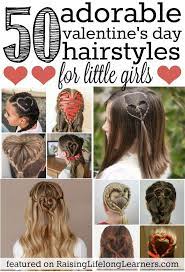 50 Adorable Valentine S Day Hairstyles For Girls Easy Hairstyles For Kids Valentines Hairstyles Valentine S Day Hairstyles Hair Styles