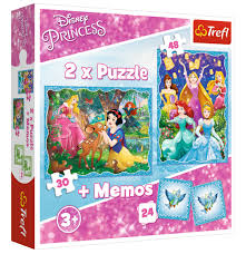 Disney princess floor puzzle 46 pieces + 2 extra 48 disney princess small puzzle. 2 Puzzles Memo Disney Princess Trefl 90815 30 Teile Puzzle Prinzen Und Prinzessinnen Planet Puzzles