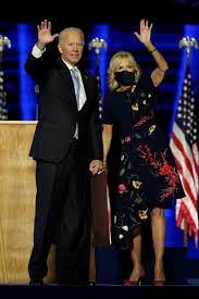 Joe and jill biden have been married since 1977. Jill Biden S Floral Dress Had A Connection To Michelle Obama And Jackie Kennedy Glamour