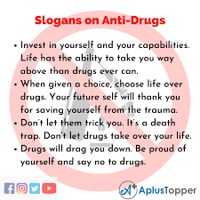 A healthy me is drug free. Anti Drug Slogans Unique And Catchy Anti Drug Slogans In English A Plus Topper