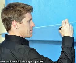 Jamie Little and Carl Edwards at SkyJump Las Vegas