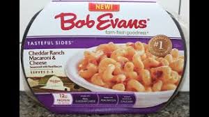 Ready to eat in minutes, bob evans refrigerated dinner sides are easy to prepare and microwaveable Bob Evans Cheddar Ranch Macaroni Cheese Review Youtube