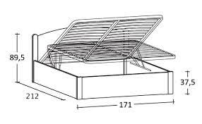 Si va dal letto singolo per bambini, che misura in genere 80 x 190 cm di lunghezza al singolo per adulti, leggermente più lungo. Letto Matrimoniale Luna In Legno Massello Con Contenitore