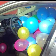 Birthday Surprise For Girlfriend In Car Happy Birthday Car Full Of Balloons Birthday Pranks Creative Birthday Ideas Birthday Balloon Surprise