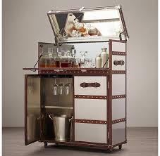 Office or study bar ! Mayfair Brown And Silver Bar Cart