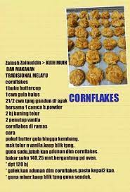 Resepi biskut badam coklat rangup 2 bahan mudah tanpa oven. Biskut Cornflakes Yummy Cookies Recipes Cookie Recipes