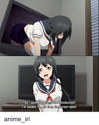 Image about anime in boyfriend material by peach sugar. Yes I Apologize For My Late Introduction I M Sadako The Girl From The Cursed Video Anime Irl Anime Meme On Esmemes Com