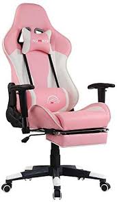 Acmate Girl Gaming Chair Massage Gaming Computer Chair With Footrest Reclining Home Office Chair Racing Style Gamer Lapcity In 2020 Gamer Chair Gaming Desk Chair Gaming Chair