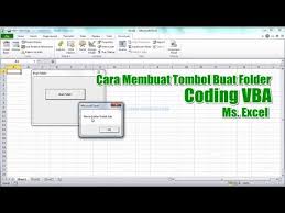 Cara Membuat Folder Dengan Vba Cek Dulu Path Nya Youtube