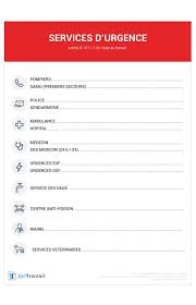 Numeros Des Services D Urgence Panneau D Affichage Obligatoire Urgence Service En Cas D Urgence