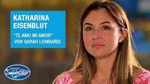 Staffel) besteht aus dieter bohlen, maite kelly, mike singer und michael wendler (hat im deutschland recall aufgehört). Katharina Eisenblut Mit Te Amo Mi Amor Von Sarah Lombardi Dsds 2021 Youtube
