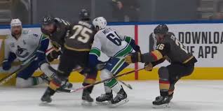 Vegas golden knights defenseman ryan reaves drew scrutiny during the team's loss to the colorado avalanche on sunday night in game 1 of their playoff matchup. Ryan Reaves Suspended One Game For Head Shot On Tyler Motte