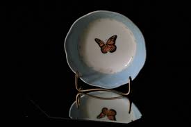 Vintage Lenox Butterfly Meadow Pale Blue Dish Simply Lovely