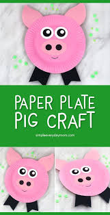 Paper Plate Pig Craft For Kids Pig Crafts Preschool Crafts Animal Crafts For Kids