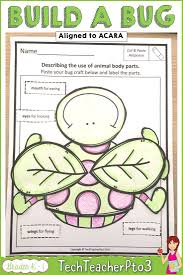 Build A Bug With Your Students And Use It As A Writing Prompt When Exploring Year 1 Science S Australian Curriculum Science Biology Science Teaching Resources