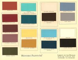 Kwal Paint Color Chart Historic Paints Ltd Primitive