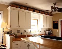 baskets above. above kitchen cabinets