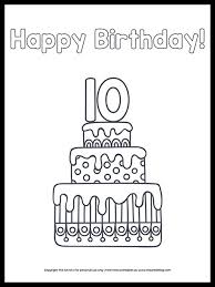 Happy 8th birthday coloring page. Free Adorable Happy Birthday Coloring Pages The Art Kit