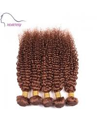 Our curly brazilian hair can be straightened for a silky straight texture and dyed to get your perfectly matched and desired colour. Quality Brazilian Brown Curly Hair Extensions On Sales Heartley