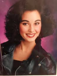 Yup, that's me!!! The infamous glamour shot!! I can't remember if I was in  middle school or high school, but either way, pretty scary, lol! Tonight