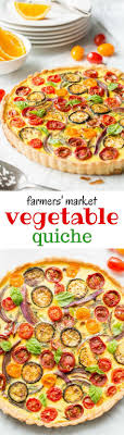 Farmers Market Quiche A Tasty Fresh Vegetable Quiche Filled With Zucchini Onions Tomatoes And Cheese F Recipes Breakfast Brunch Recipes Vegetable Quiche