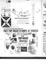 Kroger Top Value Stamps Ad 8 17 1955 Grocery Store Ads Grocery Ads Kroger
